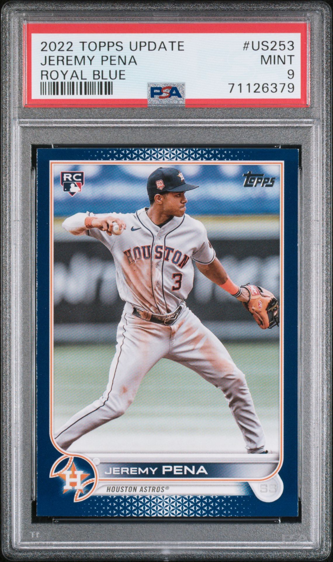 2022 Topps TOPPS UPDATE Blue #US253 Jeremy Pena front