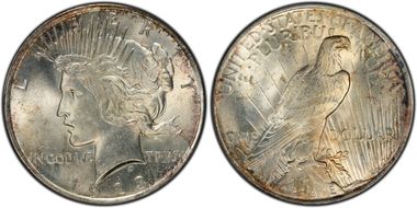 1923 $1 VAM 1E, Broken Wing MS64