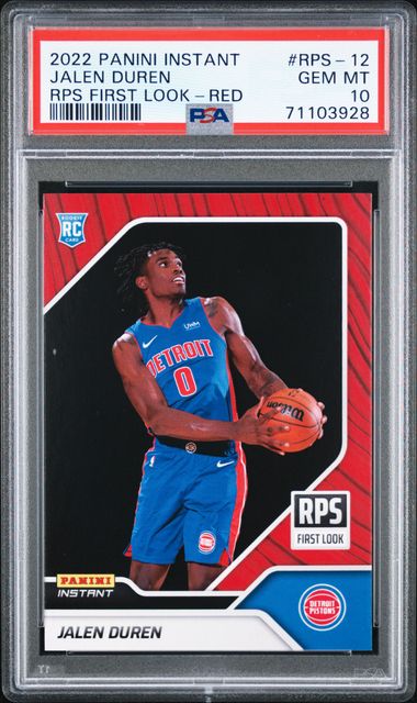 NBA 2022-23 Instant RPS First Look Basketball Jalen Duren Trading Card  (Rookie Card) 