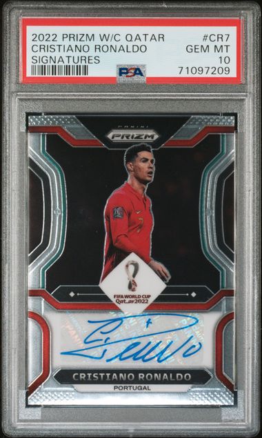 2022 Panini Prizm World Cup Qatar Signatures #CR7 Cristiano