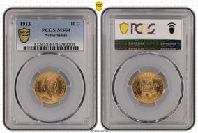 1913 10 G KM-149  Au MS64