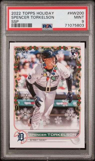 2022 Topps Holiday Spencer Torkelson #Hw200 (Ssp) Mint 9 front