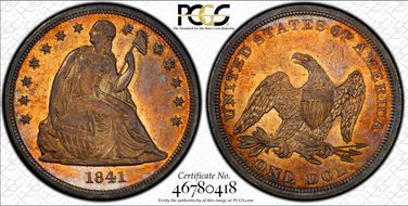 1841 $1 MS64