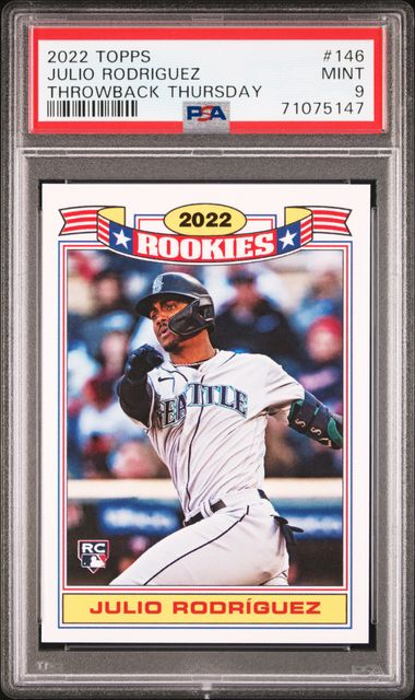 Julio Rodriguez 2022 PANINI CAPSTONE ROOKIE RC #14 SEATTLE MARINERS!