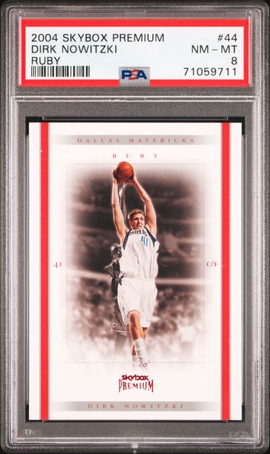 2004 SkyBox SKYBOX PREMIUM Ruby #44 Dirk Nowitzki front