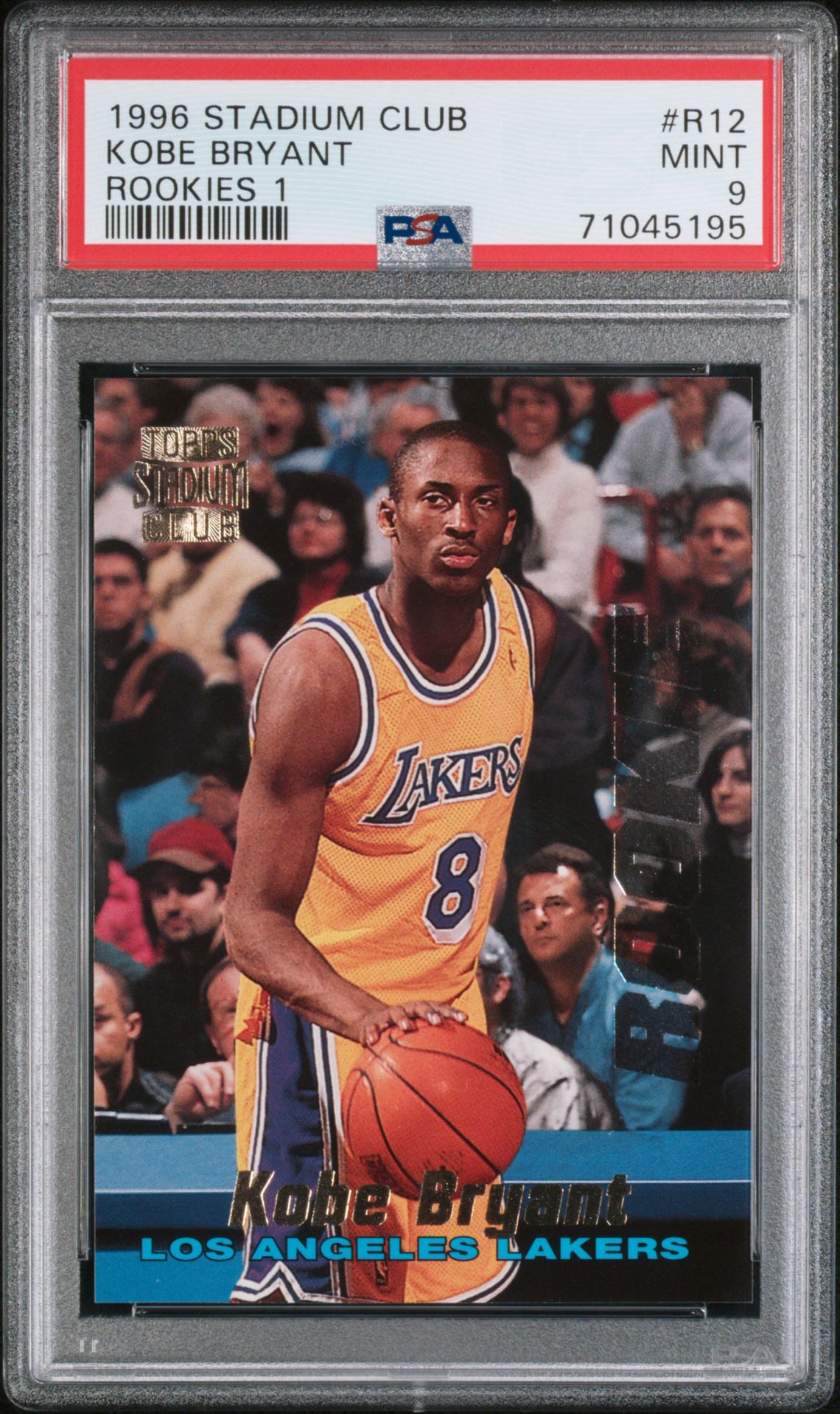 1996 Stadium Club Rookies 1 Kobe Bryant #R12 (Rookies 1) Mint 9 front