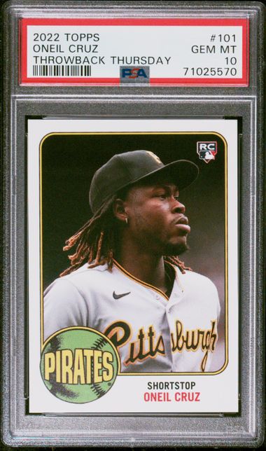 2022 Topps #537 Oneil Cruz NM-MT RC Rookie Pirates