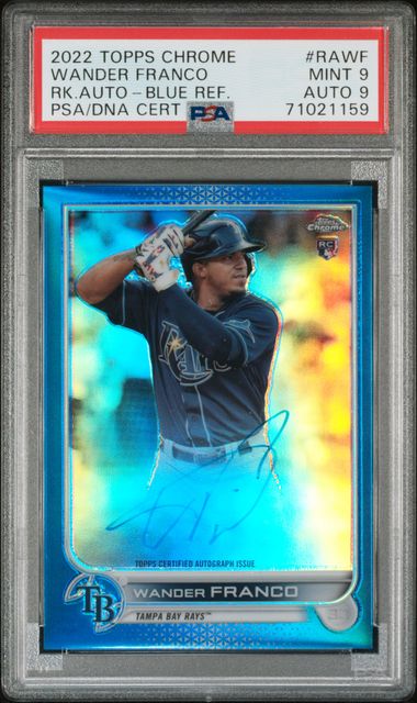 Wander Franco Signed 2022 Bowman Chrome Rookie Baseball Card #10