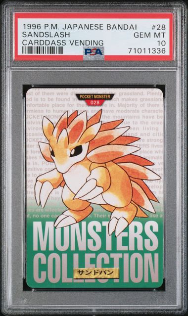 Sandslash card PSA 10, cert 71011336
