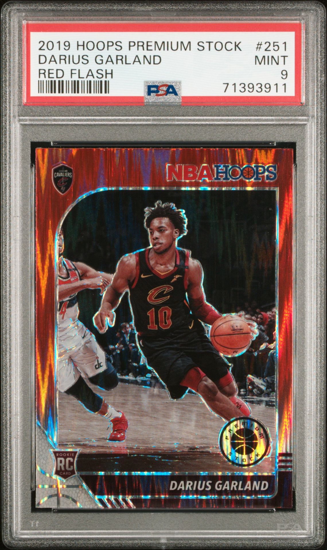 2019 Panini PANINI HOOPS PREMIUM STOCK RED FLASH #251 Darius Garland front