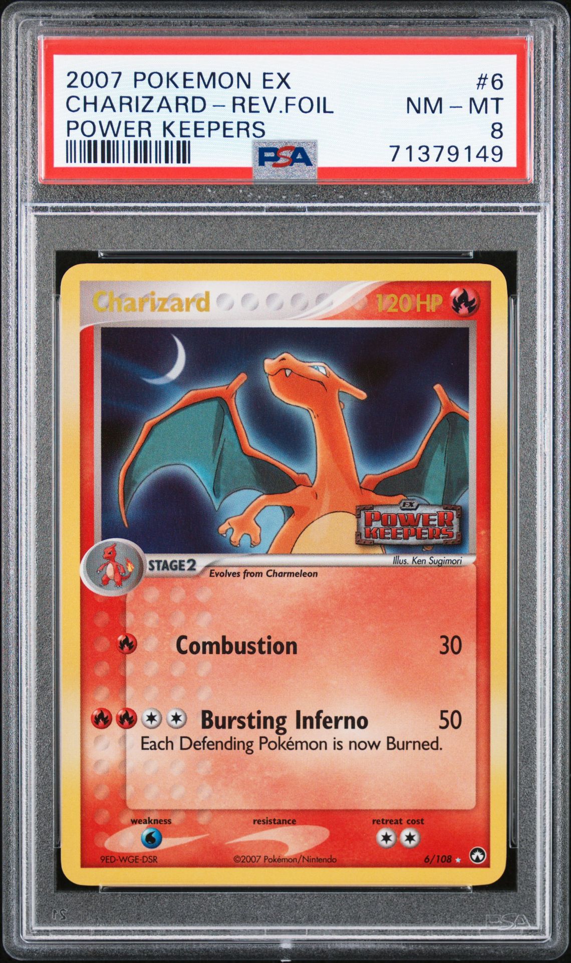 2007 Pokemon POKEMON EX POWER KEEPERS #6 Charizard-Rev.Foil front