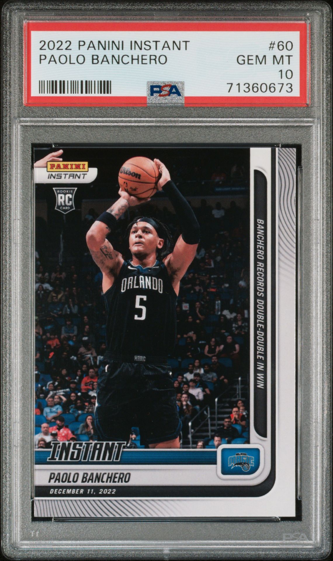 2022 Panini PANINI INSTANT #60 Paolo Banchero front