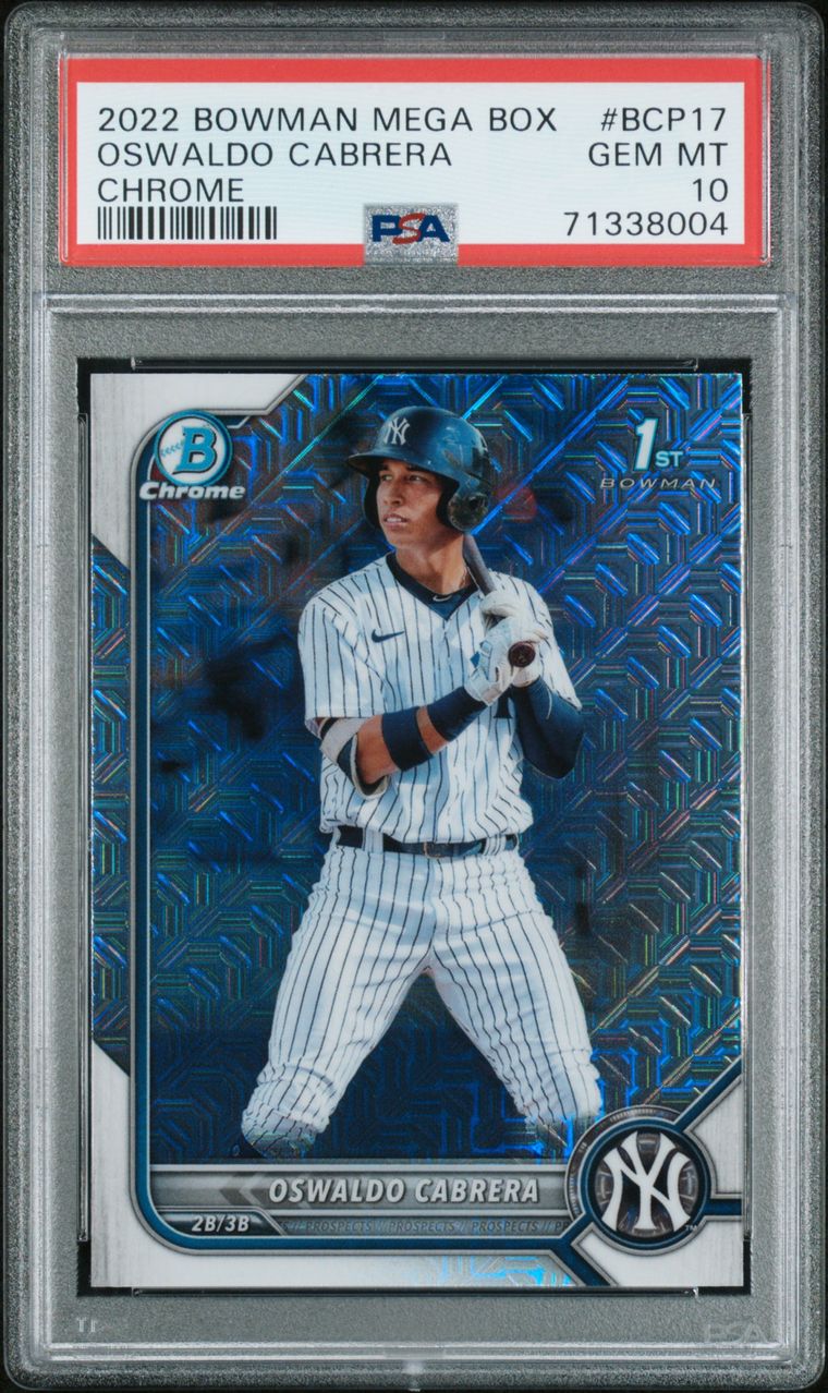 Oswaldo Cabrera 2022 Bowman Chrome Prospects - Blue Refractor #BCP