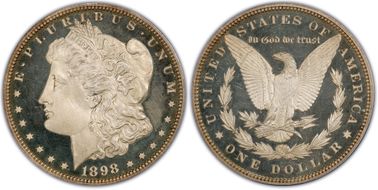 1898 $1 PR64DCAM
