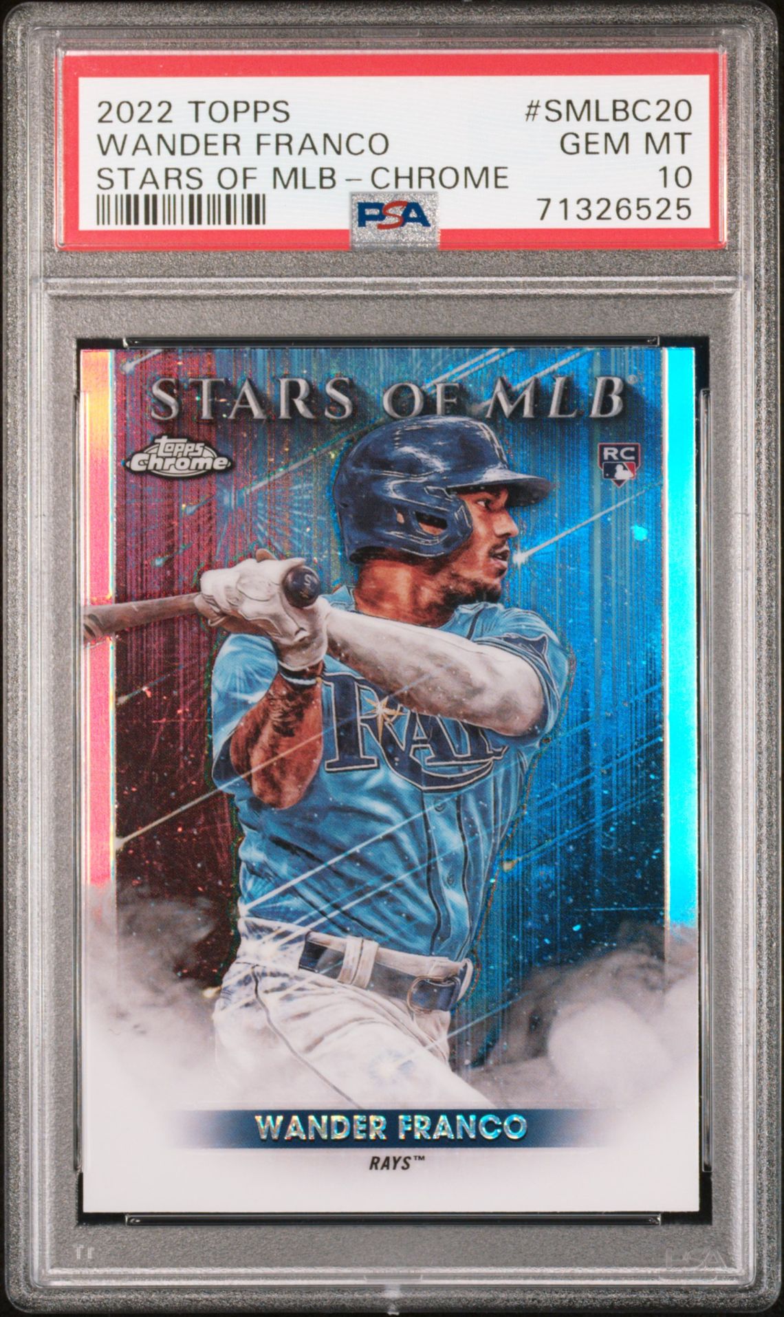 2022 Topps TOPPS STARS OF MLB STARS OF MLB-CHROME #SMLBC20 Wander Franco front