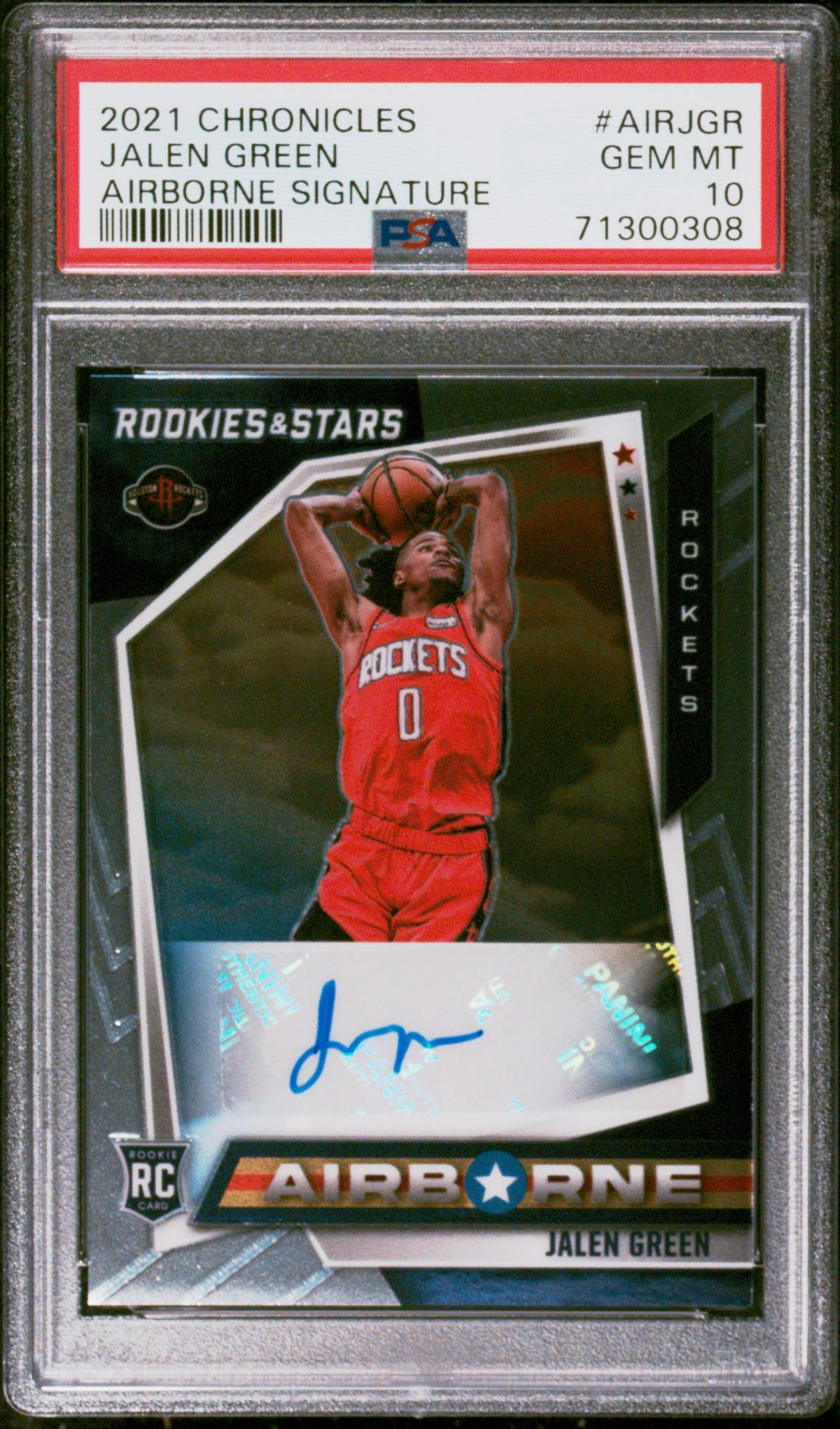 2021 Panini PANINI CHRONICLES AIRBORNE SIGNATURES #AIRJGR Jalen Green front