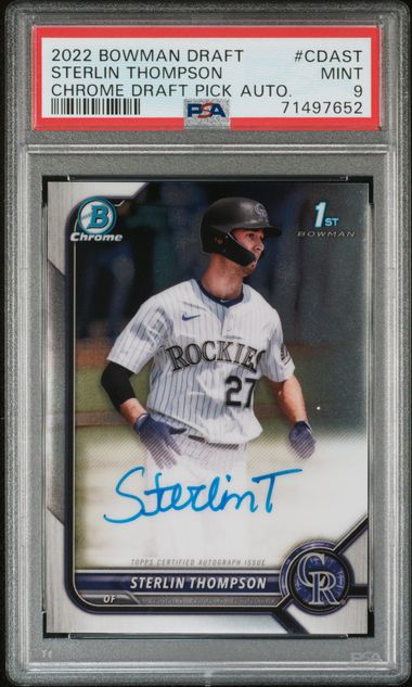 2022 Bowman Bowman Chrome Thompson front