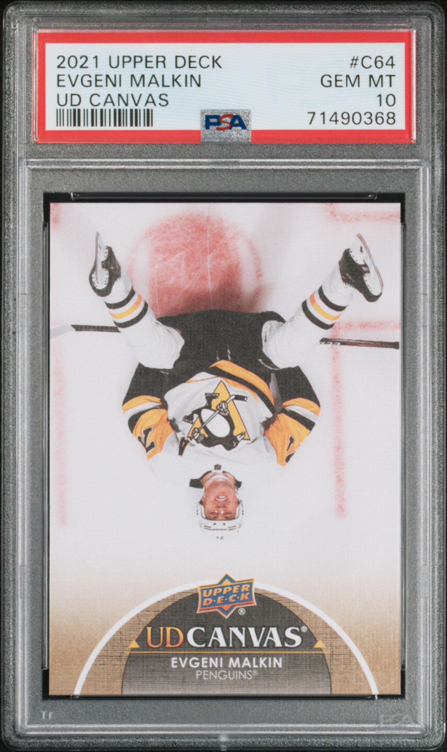 2021-2022 Upper Deck Ud Canvas Evgeni Malkin #C64 (Ud Canvas) Gem Mt 10 front