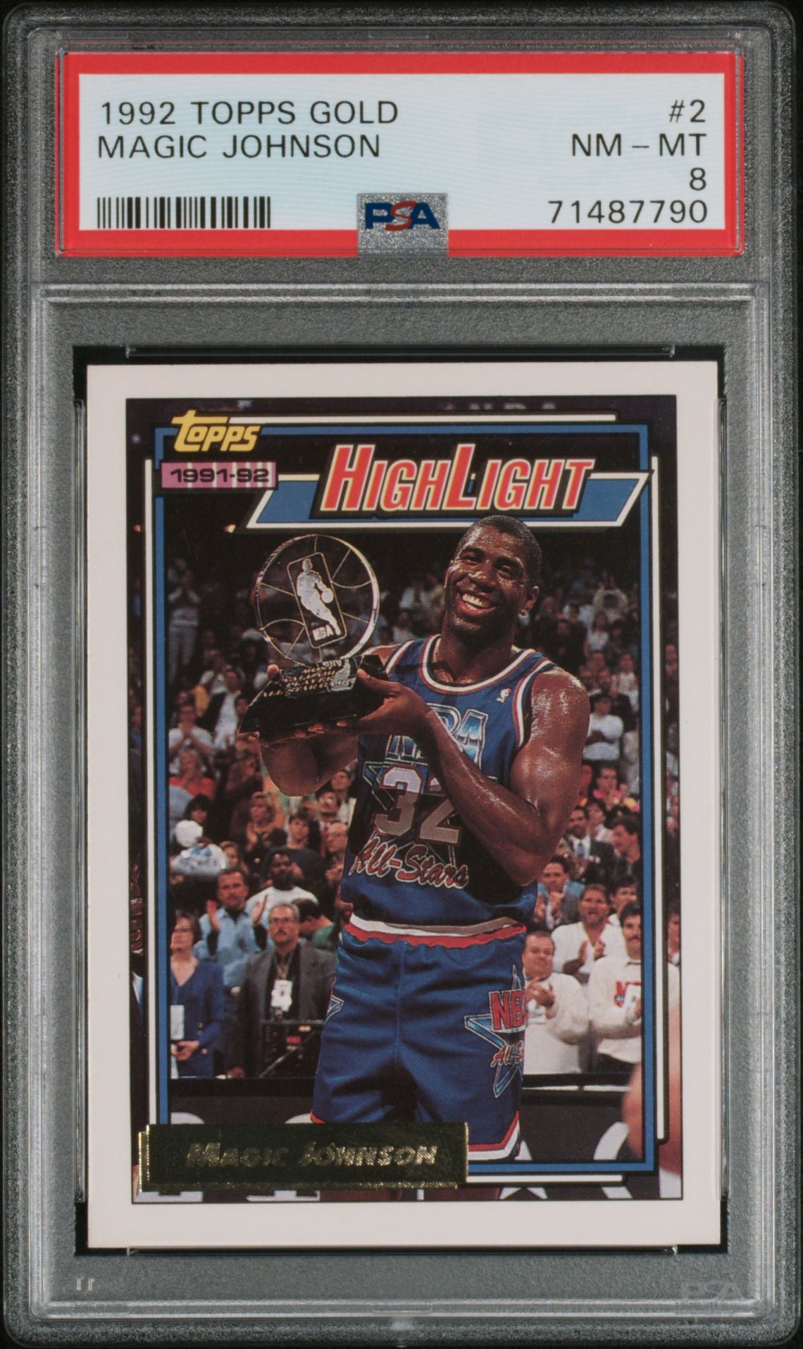 1992 Topps TOPPS GOLD #2 Magic Johnson front