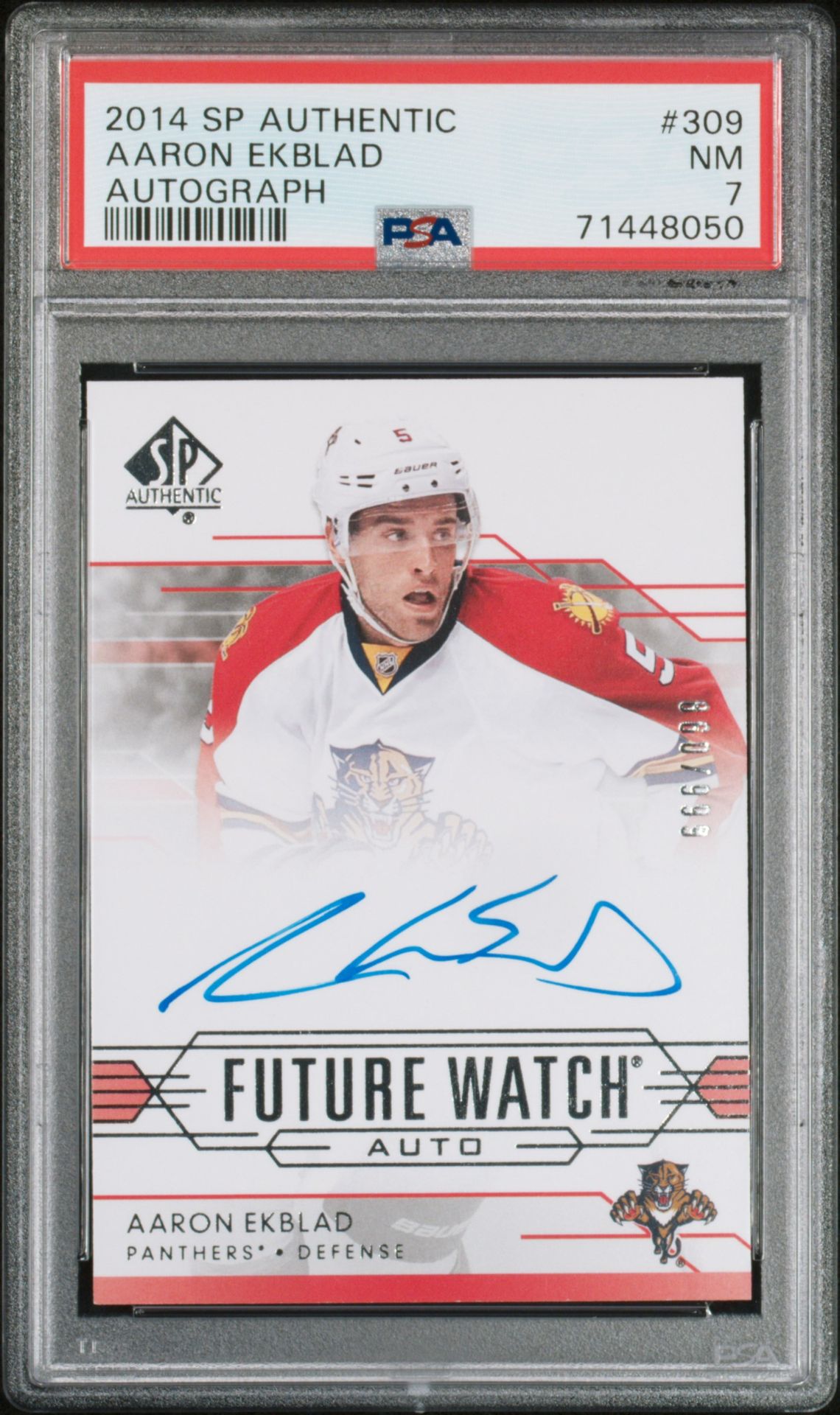 2014 SP Authentic SP AUTHENTIC AUTOGRAPH #309 Aaron Ekblad front