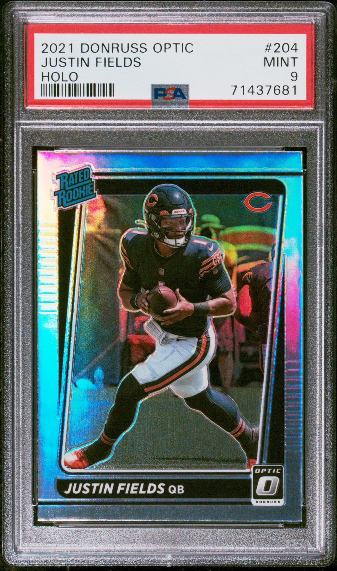 2021 Panini PANINI DONRUSS OPTIC HOLO #204 Justin Fields front
