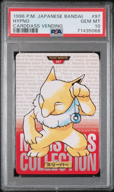 Hypno card PSA 10, cert 71435068