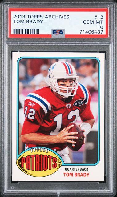 2013 Topps Archives #12 Tom Brady – PSA GEM MT 10 on Goldin Auctions