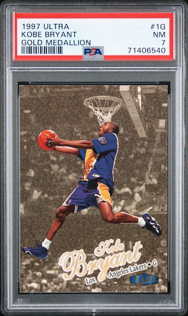 1997 Ultra Gold Medallion 1G Kobe Bryant – PSA NM 7 on Goldin Auctions