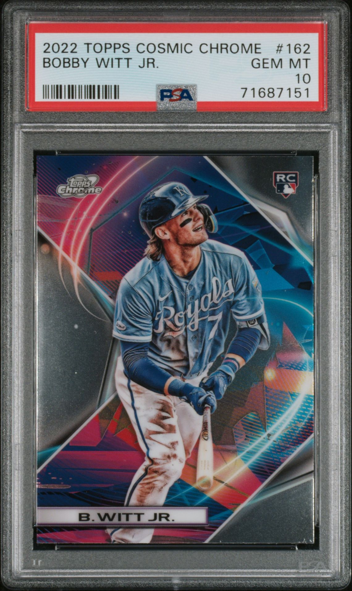 2022 Topps TOPPS COSMIC CHROME #162 Bobby Witt Jr. front