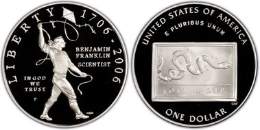 2006-P $1 Franklin-Scientist PR69DCAM