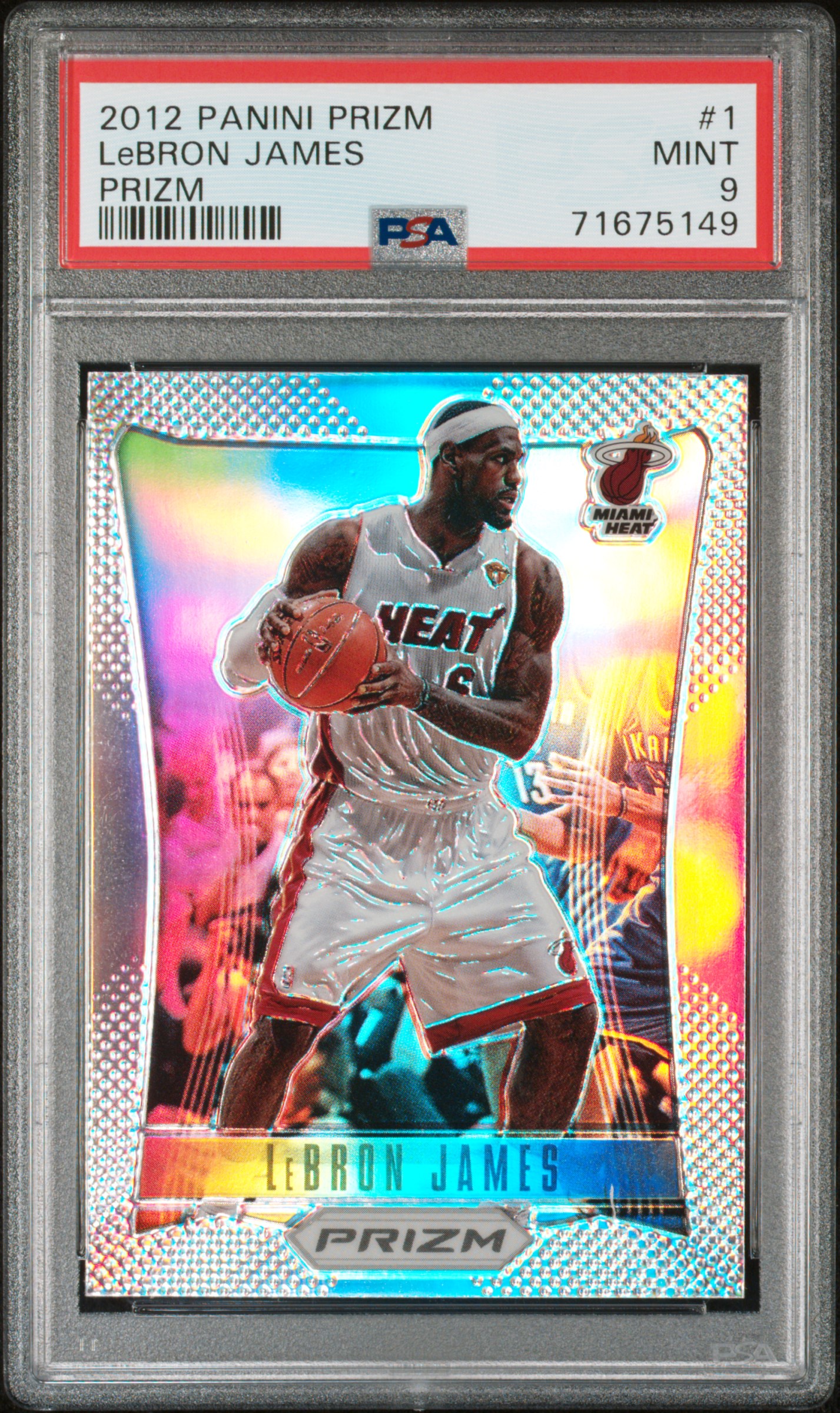 2012 good Prizm Lebron James Miami Heat