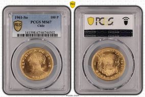 1961-So 100 P KM-175  Au MS67