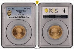 1962-So 50 Peso KM-169 MS66
