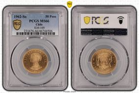 1962-So 50 Peso KM-169 MS66