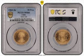 1962-So 50 Peso KM-169 MS66