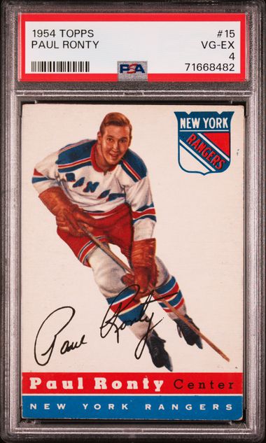 1954 Topps #15 Paul Ronty front
