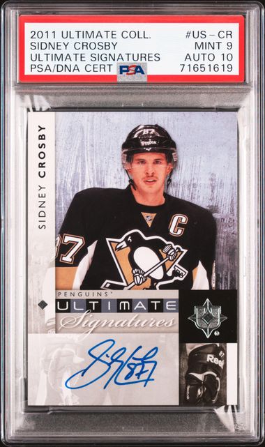 Sidney Crosby 2009-10 Ultimate Collection Ultimate Signatures #USSC (PSA 9)