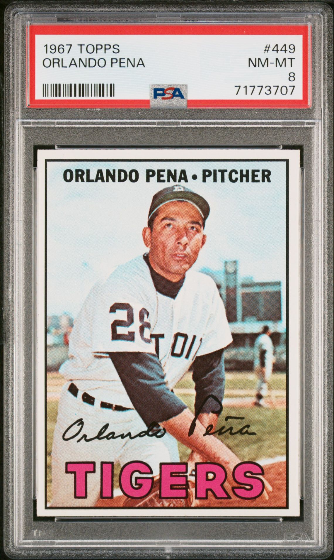 1967 Topps TOPPS #449 Orlando Pena front