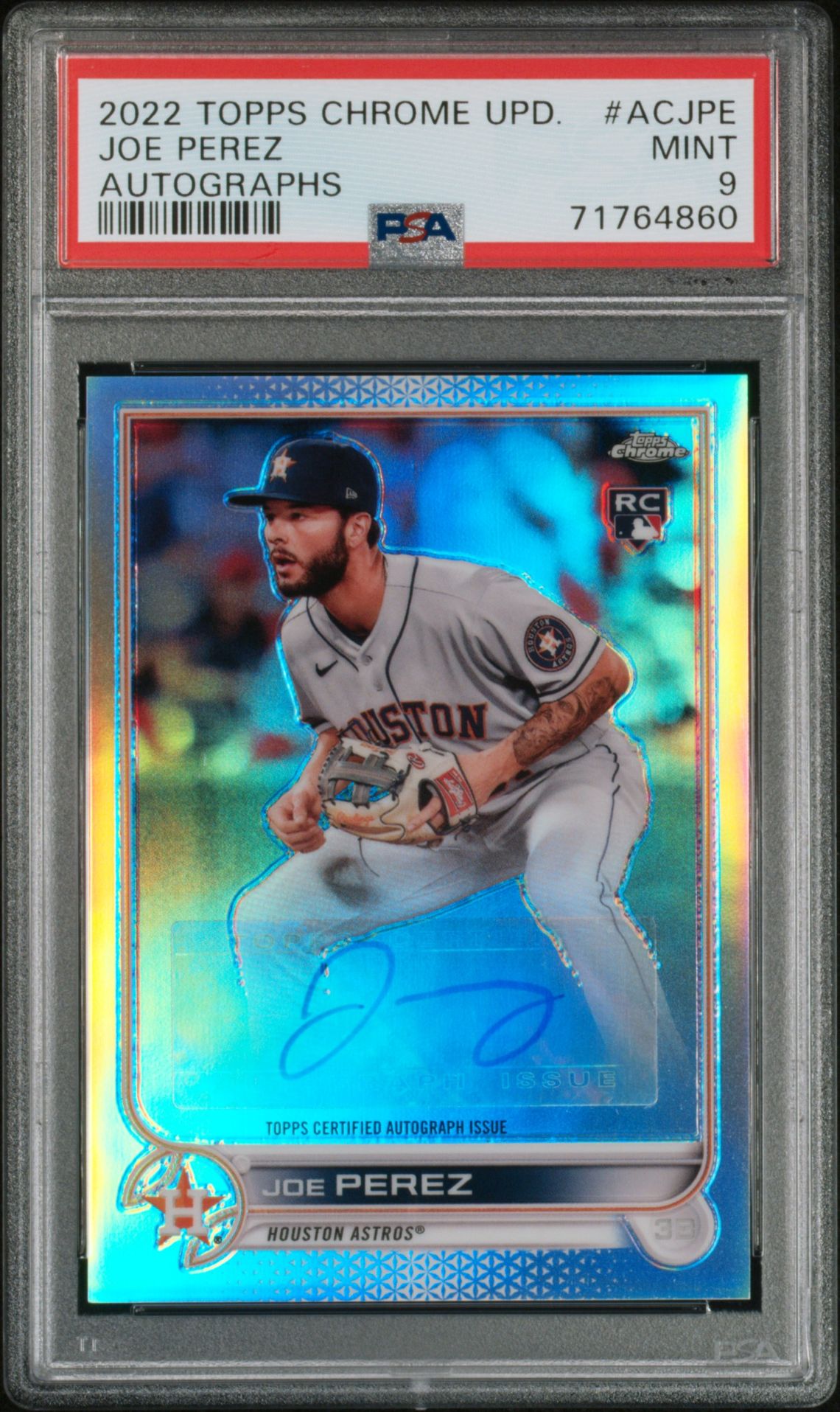 2022 Topps TOPPS CHROME UPDATE AUTOGRAPHS #ACJPE Joe Perez front