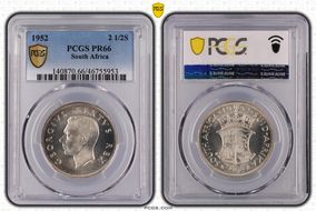 1952 2 1/2S KM-39.2  Ag PR66