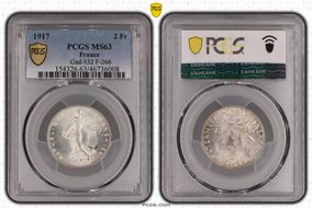 1917 2 Fr Gad-532 F-266 MS63