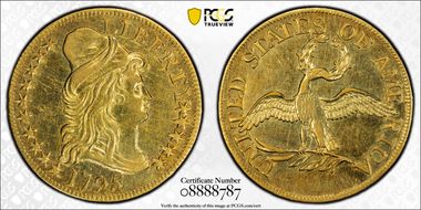 1795 $5 Small Eagle XF45