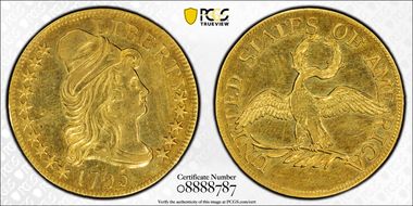 1795 $5 Small Eagle XF45