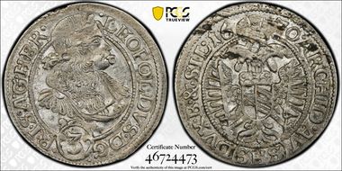 1670-SHS 3 Kr Breslau MS63