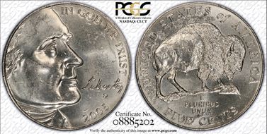 2005-P 5C Bison MS63