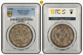 (1908) $1 Y-14 LM-11 AU53