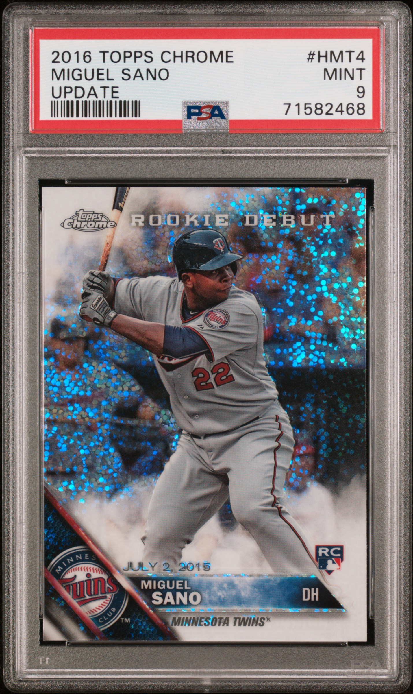 2016 Topps Chrome Update Miguel Sano #Hmt4 (Update) Mint 9 front