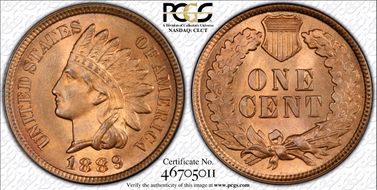 1889 1C MS65RB