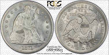 1871 $1 MS63