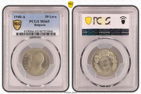 1940-A 50 Leva KM-48 MS65